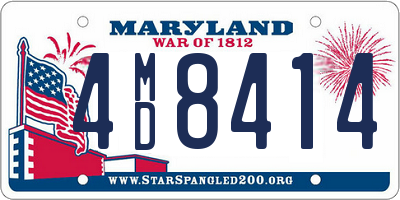 MD license plate 4MD8414