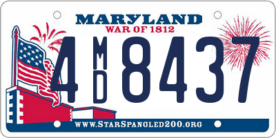 MD license plate 4MD8437