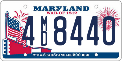 MD license plate 4MD8440