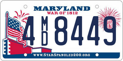 MD license plate 4MD8449