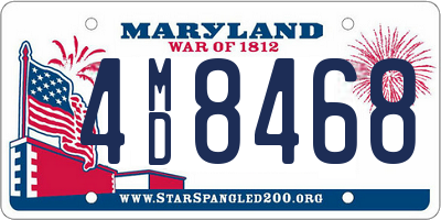 MD license plate 4MD8468