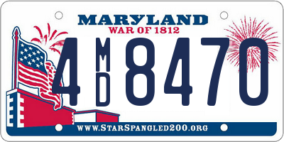 MD license plate 4MD8470
