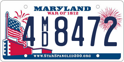 MD license plate 4MD8472