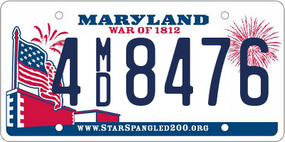 MD license plate 4MD8476