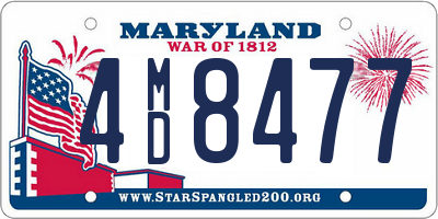 MD license plate 4MD8477
