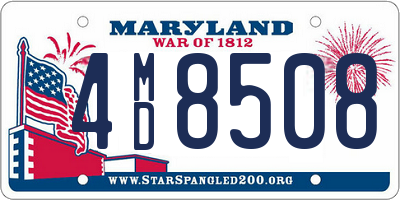 MD license plate 4MD8508