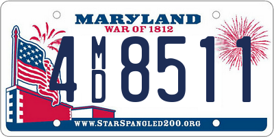 MD license plate 4MD8511