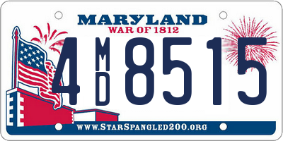 MD license plate 4MD8515