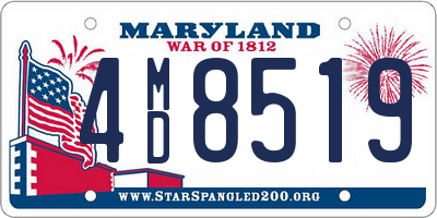 MD license plate 4MD8519