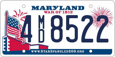 MD license plate 4MD8522