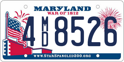 MD license plate 4MD8526