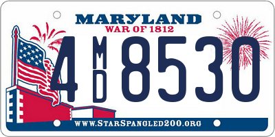 MD license plate 4MD8530