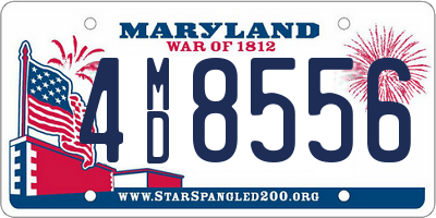MD license plate 4MD8556