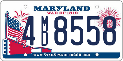 MD license plate 4MD8558