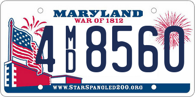 MD license plate 4MD8560