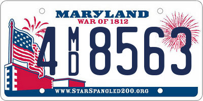 MD license plate 4MD8563