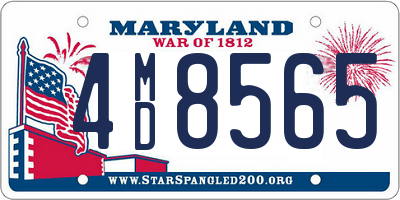 MD license plate 4MD8565