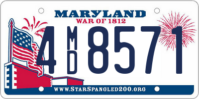 MD license plate 4MD8571