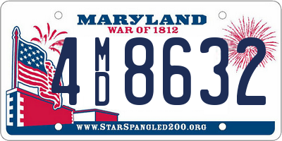 MD license plate 4MD8632