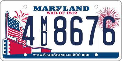 MD license plate 4MD8676