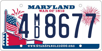 MD license plate 4MD8677