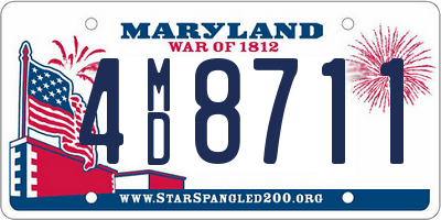 MD license plate 4MD8711