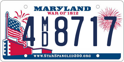 MD license plate 4MD8717