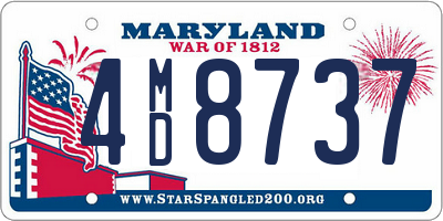 MD license plate 4MD8737