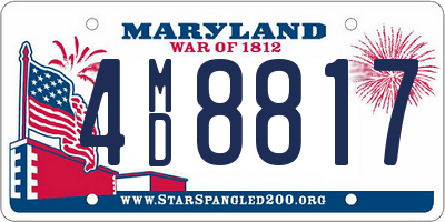 MD license plate 4MD8817