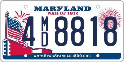 MD license plate 4MD8818