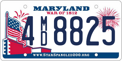 MD license plate 4MD8825
