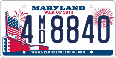 MD license plate 4MD8840