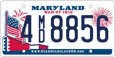 MD license plate 4MD8856