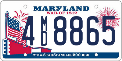 MD license plate 4MD8865