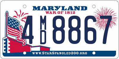 MD license plate 4MD8867