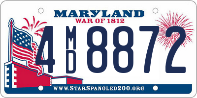 MD license plate 4MD8872