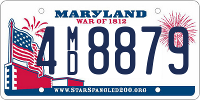 MD license plate 4MD8879