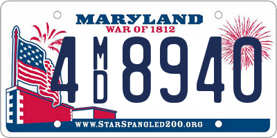 MD license plate 4MD8940