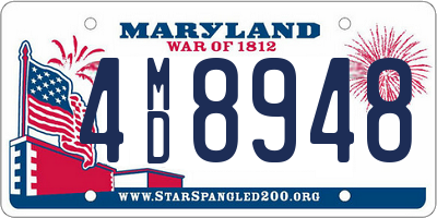 MD license plate 4MD8948