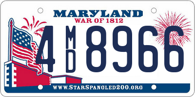 MD license plate 4MD8966