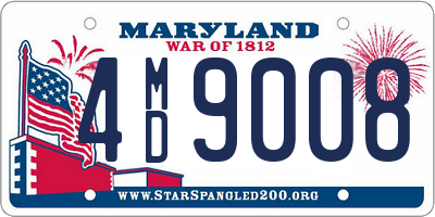 MD license plate 4MD9008