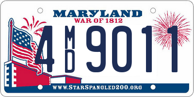 MD license plate 4MD9011