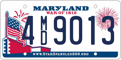 MD license plate 4MD9013
