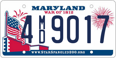 MD license plate 4MD9017