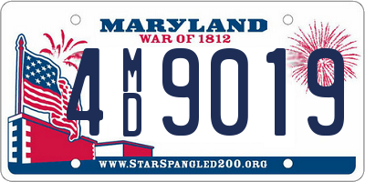 MD license plate 4MD9019