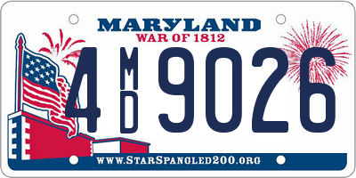 MD license plate 4MD9026