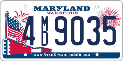 MD license plate 4MD9035