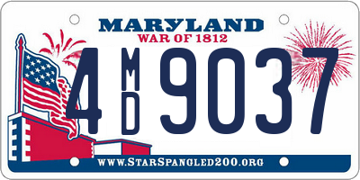 MD license plate 4MD9037