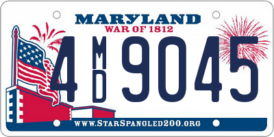 MD license plate 4MD9045