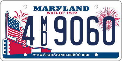 MD license plate 4MD9060